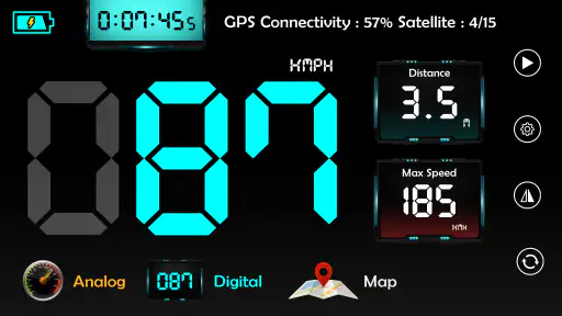 GPS スピードメーター HUD オドメーター screenshot