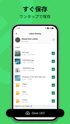 Linkex — セキュアなクラウドストレージ screenshot