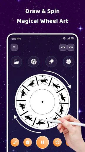 Magic Wheel - Spin Art Drawing screenshot