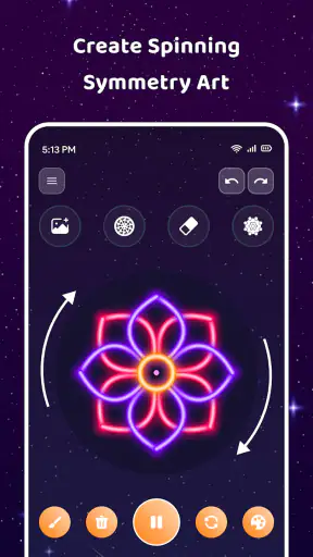 Magic Wheel - Spin Art Drawing screenshot