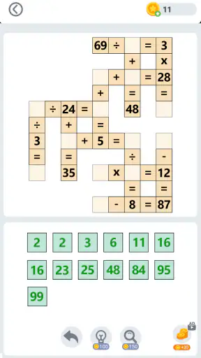 Math Grid - Number Puzzle Game screenshot