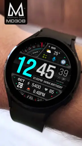 MD308 Digital watch face screenshot