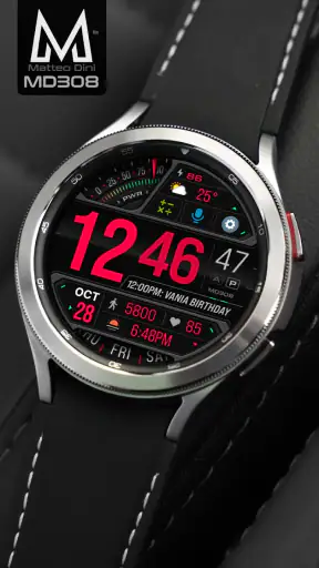 MD308 Digital watch face screenshot