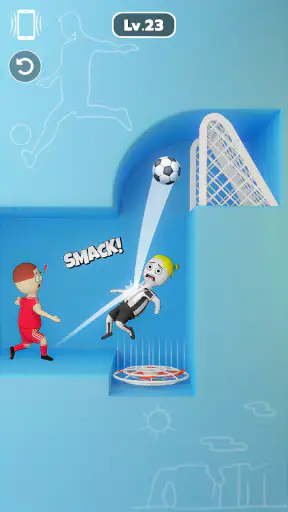 One Shot Soccer: Swipe & Score screenshot