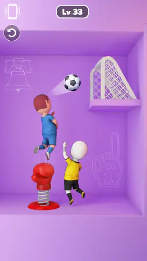 One Shot Soccer: Swipe & Score screenshot
