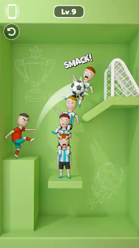 One Shot Soccer: Swipe & Score screenshot