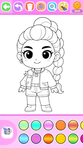 Princess Coloring Book Glitter screenshot