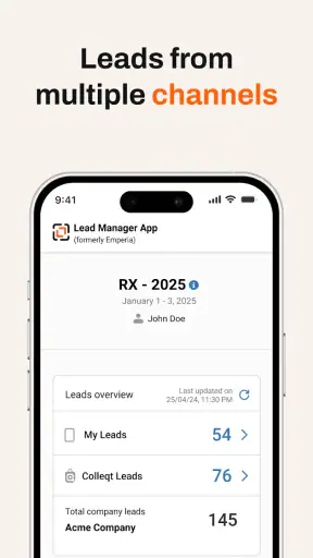 RX Lead Manager App screenshot