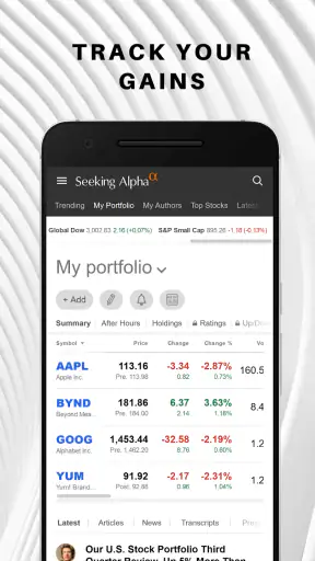 SA Investing: 投資, 株式, 取引所, 分析 screenshot