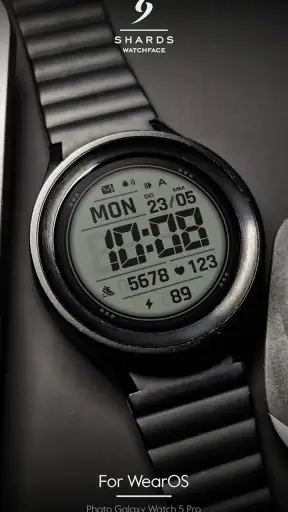 SH092 Watch Face, WearOS watch screenshot