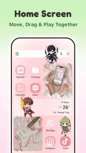 Shimeji anime: Pet On Screen screenshot