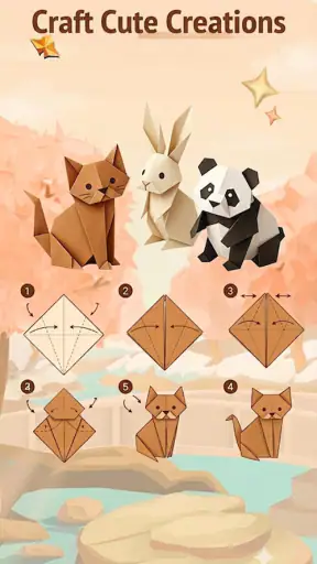 Simple Origami: 折り紙 折り方 screenshot