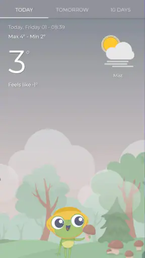 The Frog: 天気アプリ screenshot