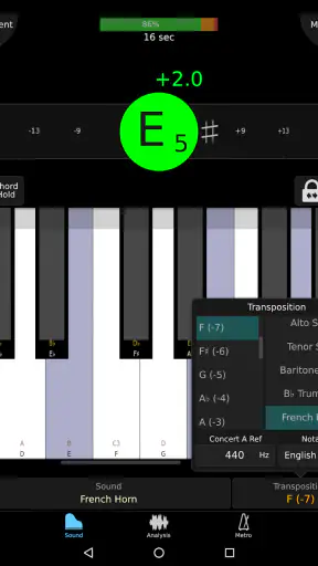 TonalEnergy  チューナーとメトロノーム screenshot