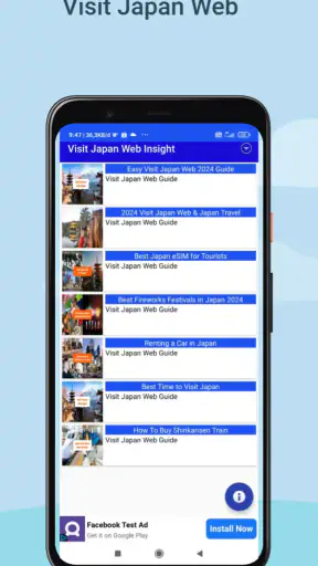 Visit Japan Web Info screenshot