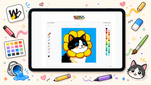WigglyPaint - Cute Pixel Paint screenshot