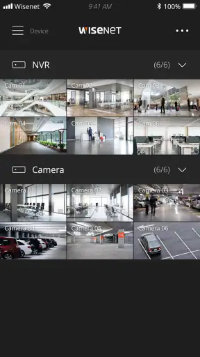 Wisenet mobile screenshot