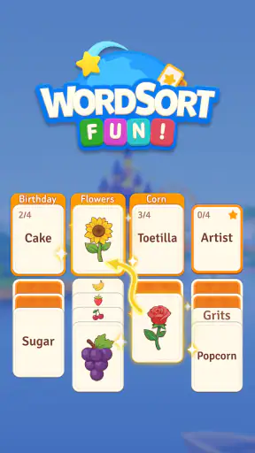 Word Sort Fun! - 楽しいことばの仕分け screenshot