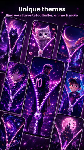 Zipper Lock Screen Customizer screenshot