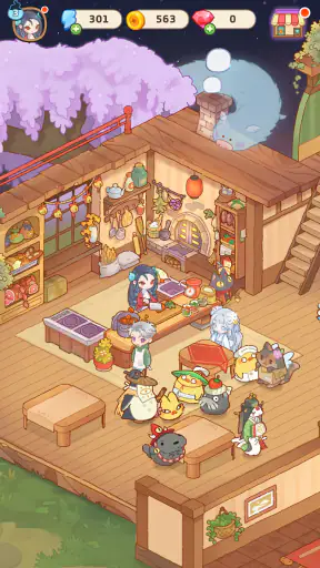 あの世食堂：かわいい妖怪マージ screenshot