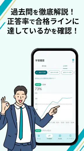 いちばんやさしい 基本情報技術者 絶対合格の過去問集 screenshot