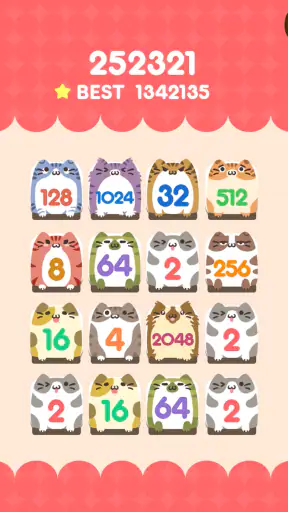 ねこ2048 screenshot