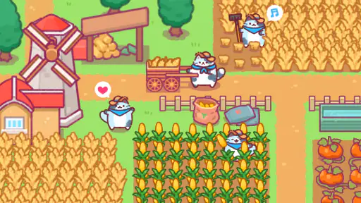 ねこタウン：かわいい放置型農場育成ゲーム screenshot