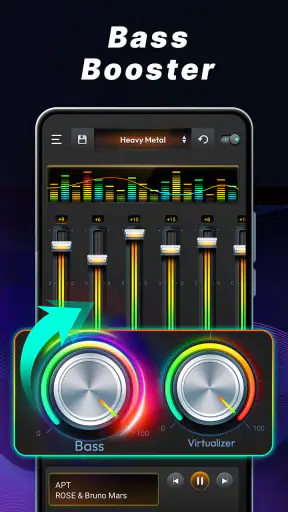 イコライザー 重低音アンドロイド用 screenshot