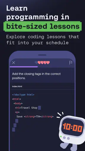 コーディング/プログラミングを学ぶ: Mimo screenshot