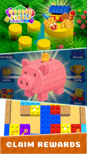 スワイプ・イット:木製ボードパズル screenshot