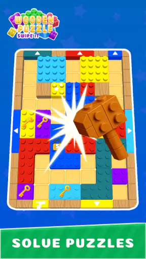 スワイプ・イット:木製ボードパズル screenshot