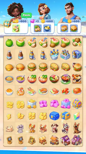 フード＆トラベル：合成ゲーム screenshot
