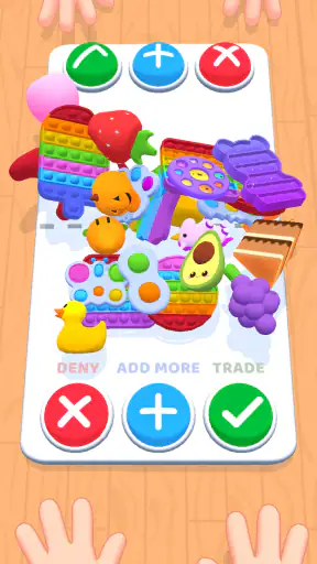 プッシュポップバブル交換ゲーム ポップイットトレード screenshot