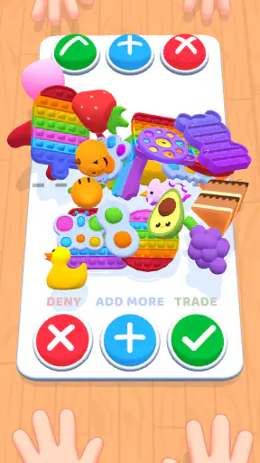 プッシュポップバブル交換ゲーム ポップイットトレード screenshot