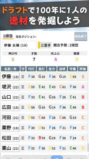 プロ野球ペナントシミュレータ : 野球シミュレーションゲーム screenshot