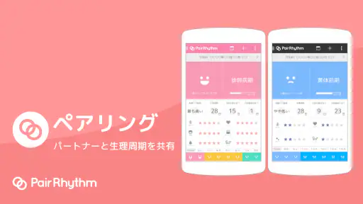 ペアリズムＷ　生理日予測アプリ：妊活（妊娠）、避妊、基礎体温 screenshot