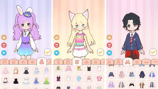 マイ・ドレッシードール：可愛い着せ替え＆ドール作成 screenshot