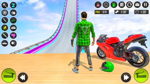メガ リアルバイク レーシングゲーム screenshot