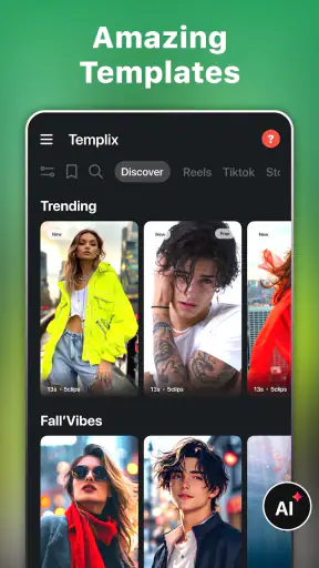 リール＆ビデオエディター - Templix screenshot