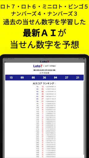 ロトＡＩ予想 screenshot