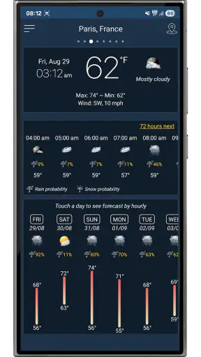 天気 – 正確な予報 screenshot