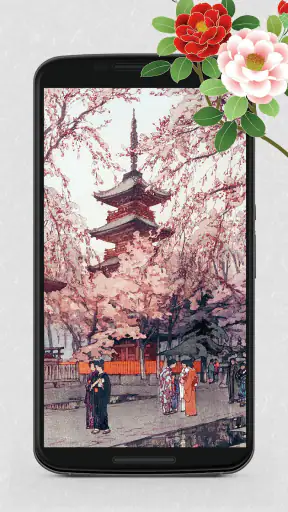 浮世絵壁紙 - 和風の日本画・名画 高画質待ち受け screenshot