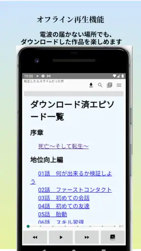 聴く小説 - Web小説の朗読 screenshot