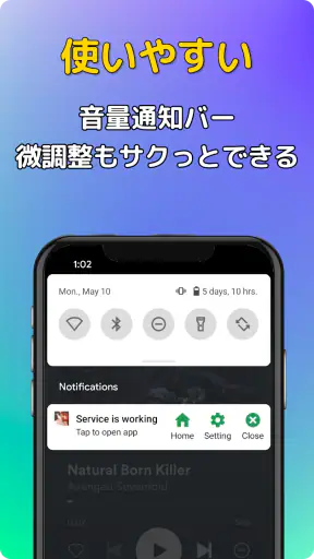 音量微調整ヘルパー: 音量を下げたり上げたりできます screenshot