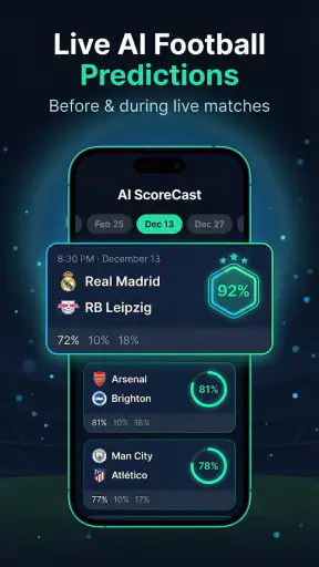 AI 축구 예측 screenshot