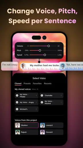 AI Voice Editor by Vozo screenshot