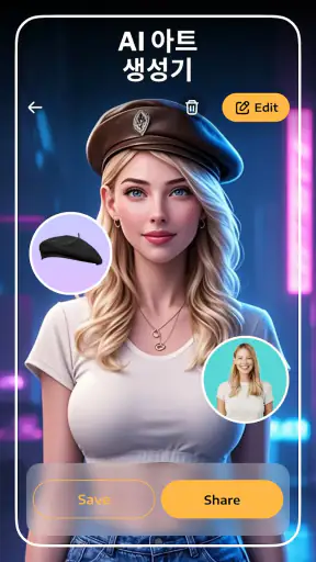 AI 이미지 제작기 - ImagineFlow screenshot