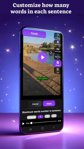 AI 자동 자막 screenshot