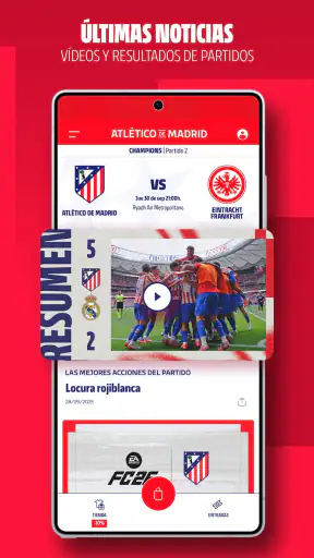 Atlético de Madrid App Oficial screenshot