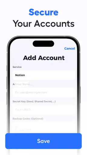 Authenticator App: 2FA QR Code screenshot